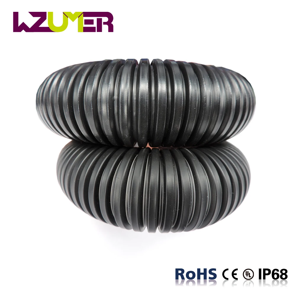 WZUMER, электрический провод, пластиковый гибкий шланг, полиэтиленовый гофрированный шланг, защитные трубы для моторов