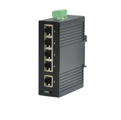 Промышленный Ethernet-коммутатор OEM 12 В-36 В постоянного тока с 5 портами на Din-рейке