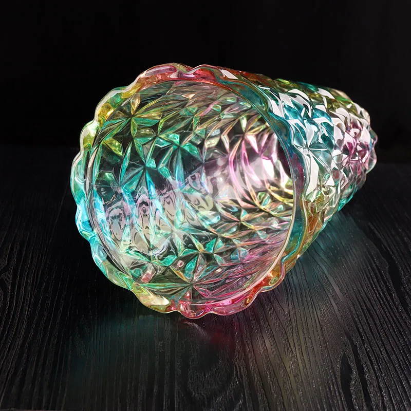 2019 wholesale crystal stained glass vase for home weddings decoration