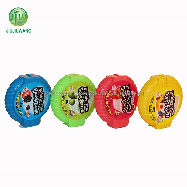 oem bubble roll gum in strips packing long bubble roll gum