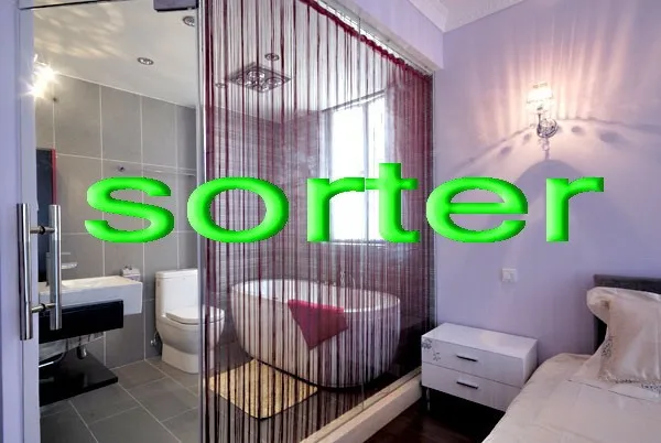 modern window/door/wall decoration string line screen living room curtain