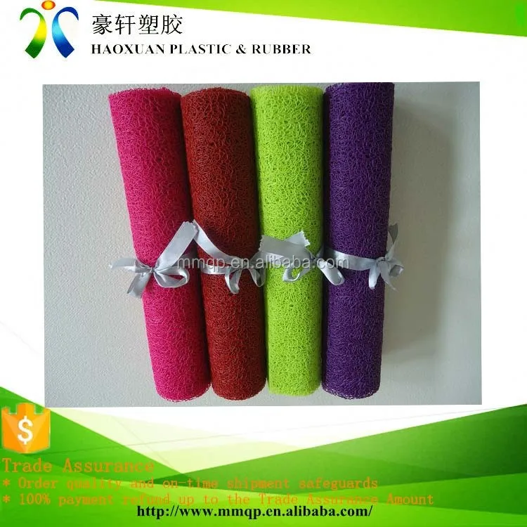 
Beautiful Orange PVC Coil Anti Sliptable Table Runners 