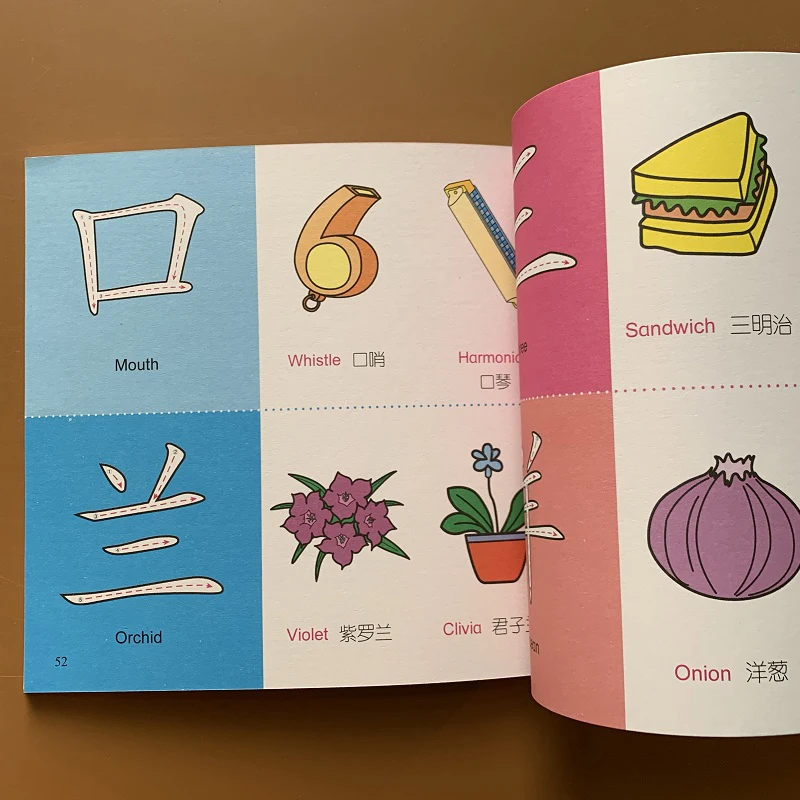 Индивидуальный дизайн, красочные слова, детская книга, печать для памяти