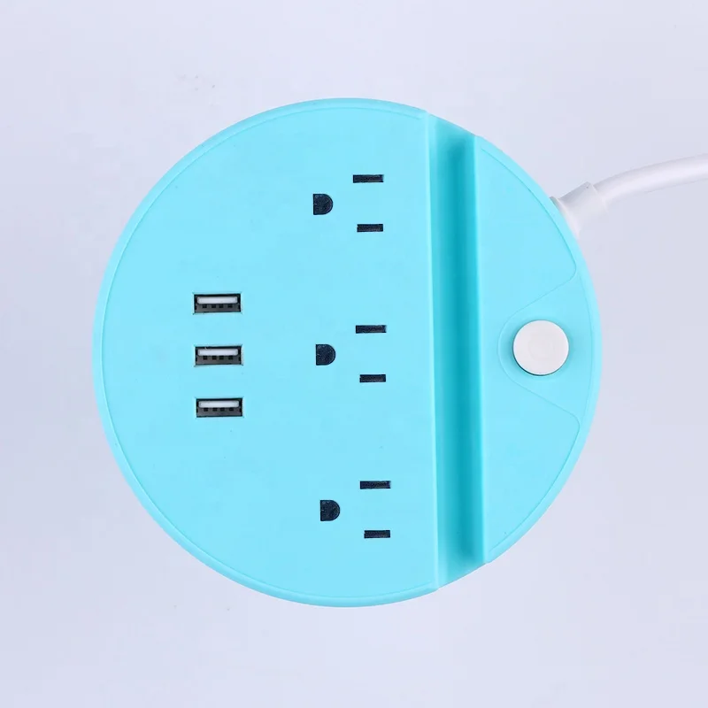 
New design hot sales portable power strip plug socket with USB ports power supply 