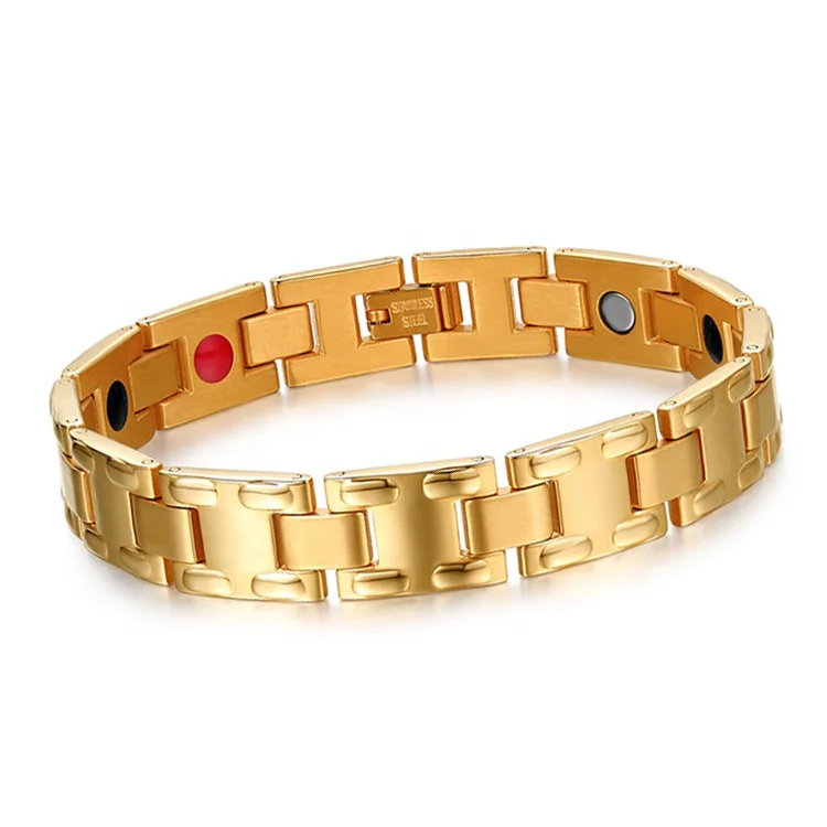 High quality health japanese magnetic bracelet,stainless steel blood pressure magnetic bracelet