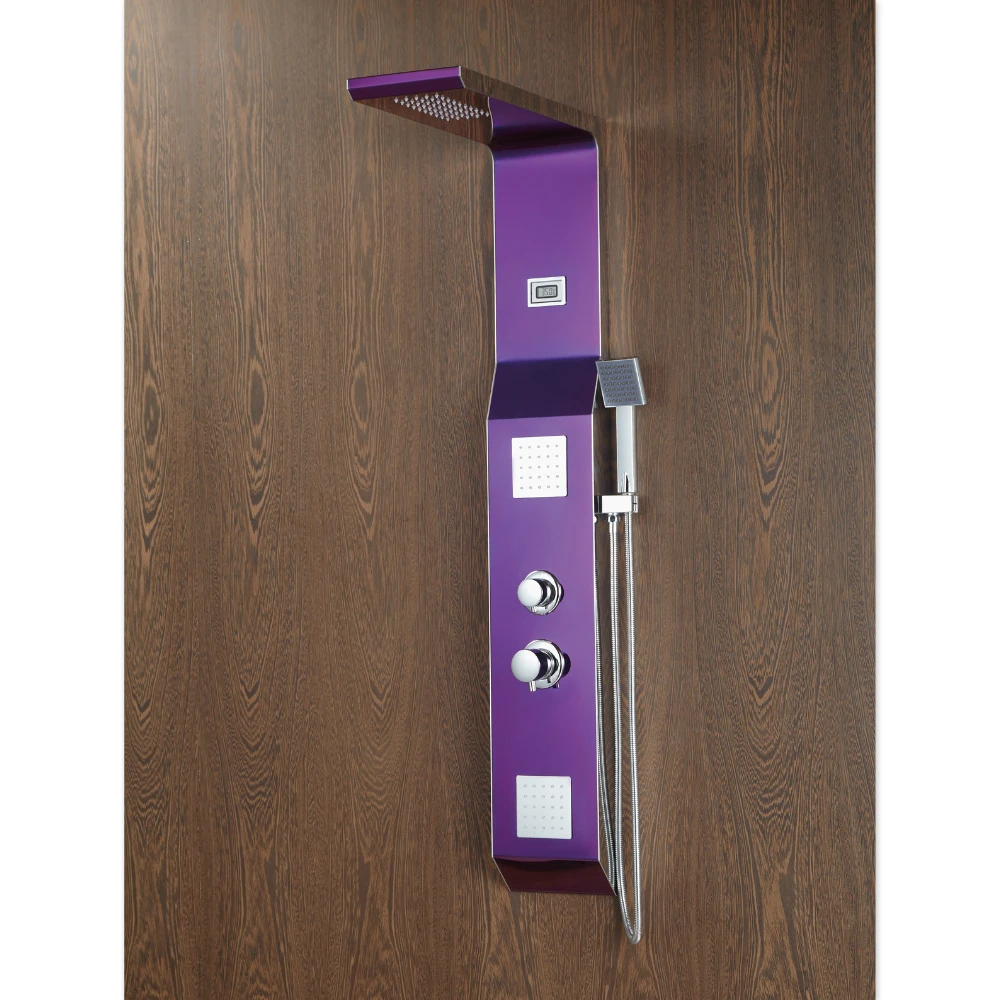 2019 Contemporary Stainless Top Rated Black Shower Panel