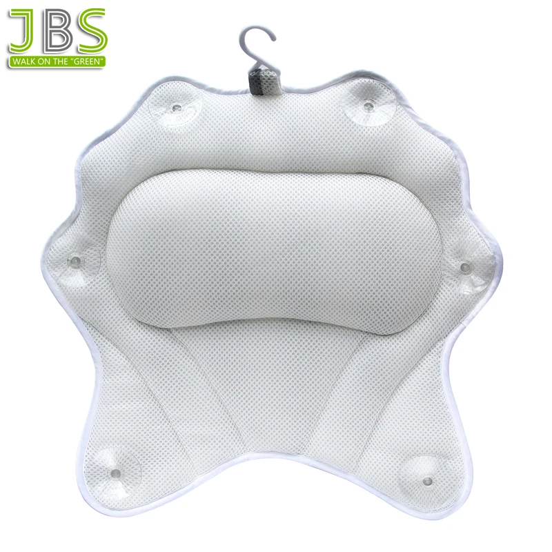 
2018 New Spa Bath Pillow With Suction Cup And Hook 