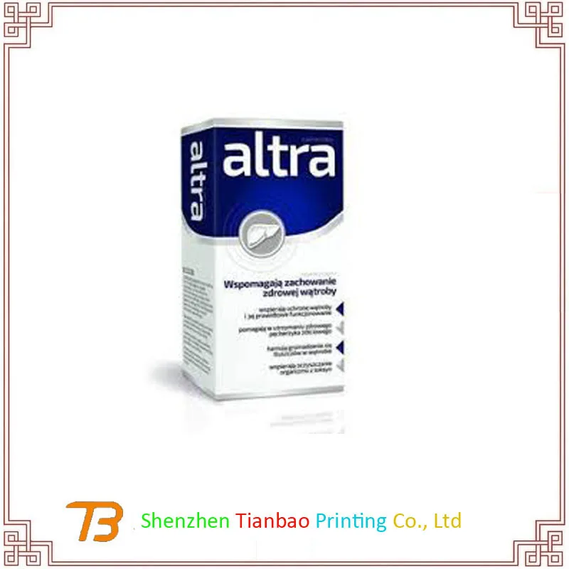 Factory cheap accept customized medicine pharmaceutical box packaging