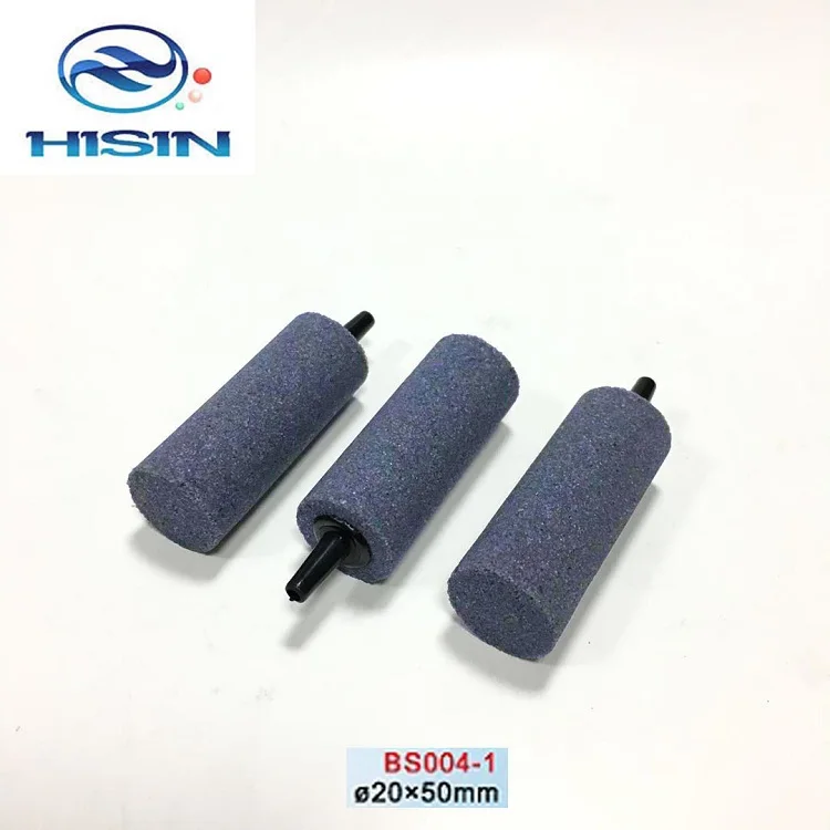 HiSin BS004-1 20*50mm In bulk Aquarium air stone for wastewater Hydroponics cylinder Air Pump Bubble stone Oxygen/Air stone