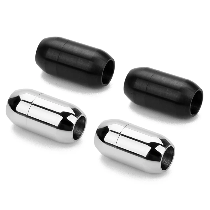 Оптовая продажа, магнитные застежки из нержавеющей стали, кожаные браслеты, магнитные застежки для изготовления ювелирных изделий своими руками