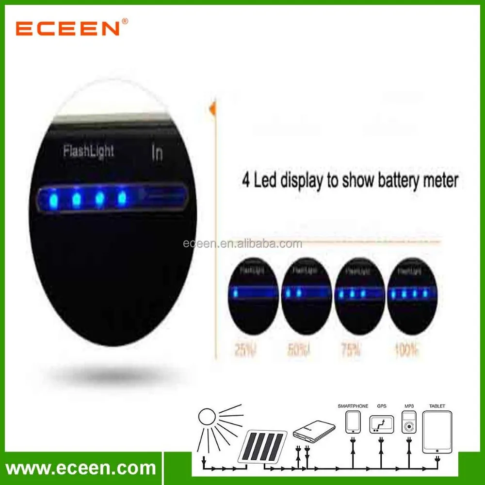 Fast charging monocrystalline silicon panel 10000mah dual USB portable mobile solar chargers