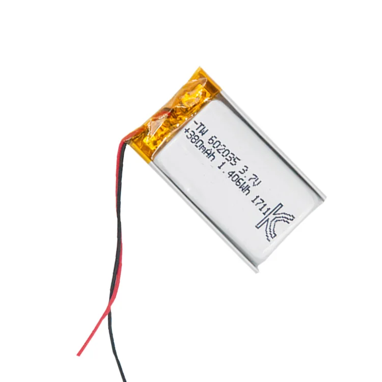 TAIWOO 3.7V 602035 Battery Li-ion 3.7V 380mah Battery Silver TW Custom Products,meet Your Requirements 500 Times 6.0*20*35mm *
