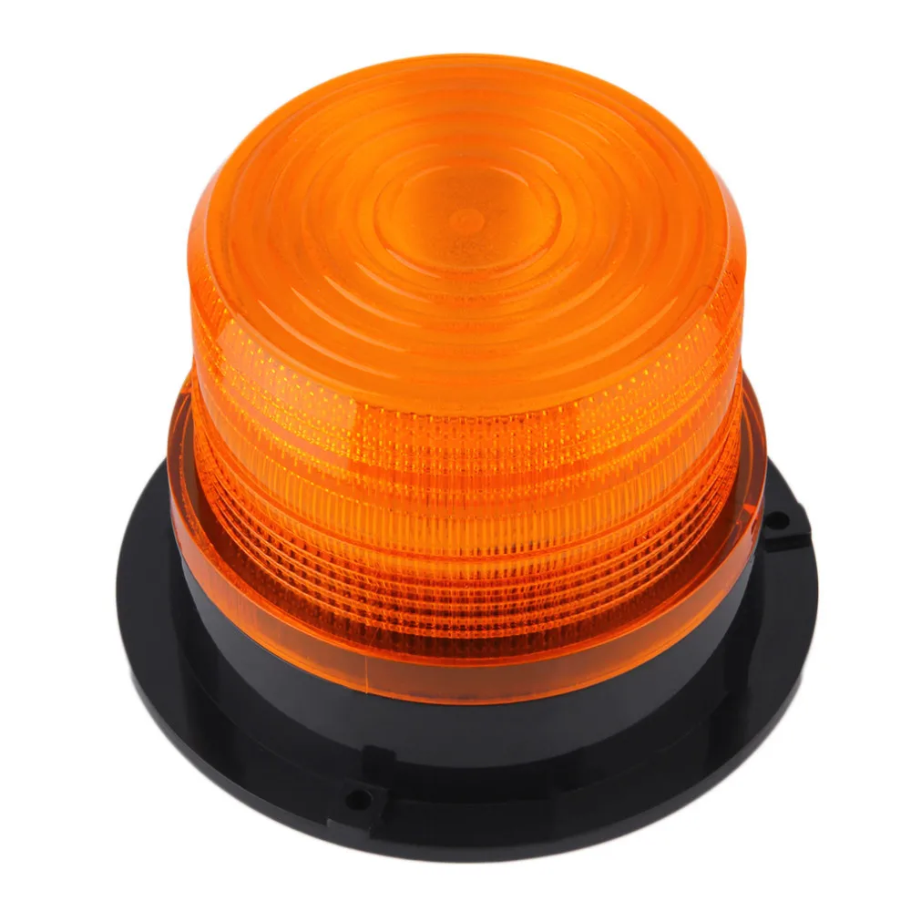 Yellow or Amber Revolving LED Emergency Vehicle Magnetic Mount Strobe and Rotating Light Beacon Pattern