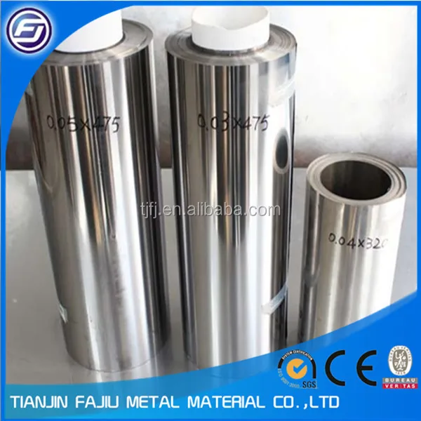 
0.01mm 0.02mm 0.03mm etc 304 stainless steel foil 