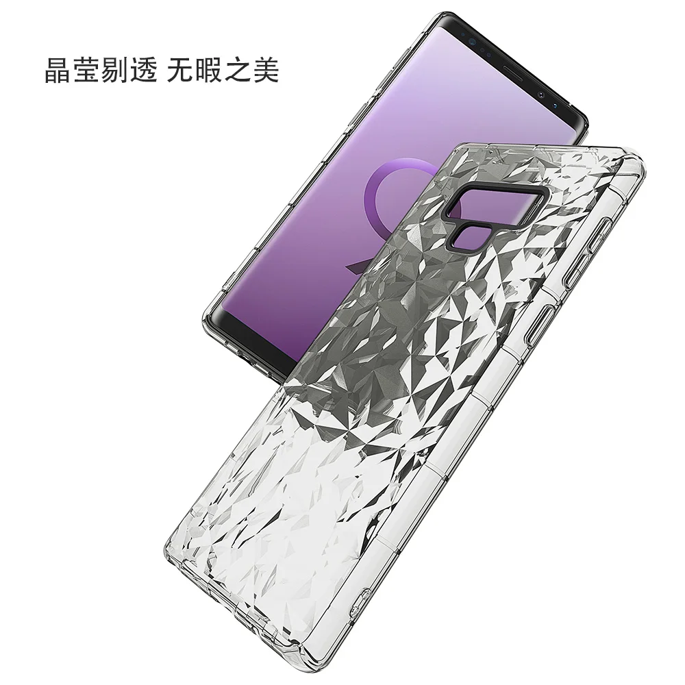 3d air cushion bag diamond pattern tpu case for samsung galaxy S8 S9 S10 PLUS LITE grain shockproof phone case cover