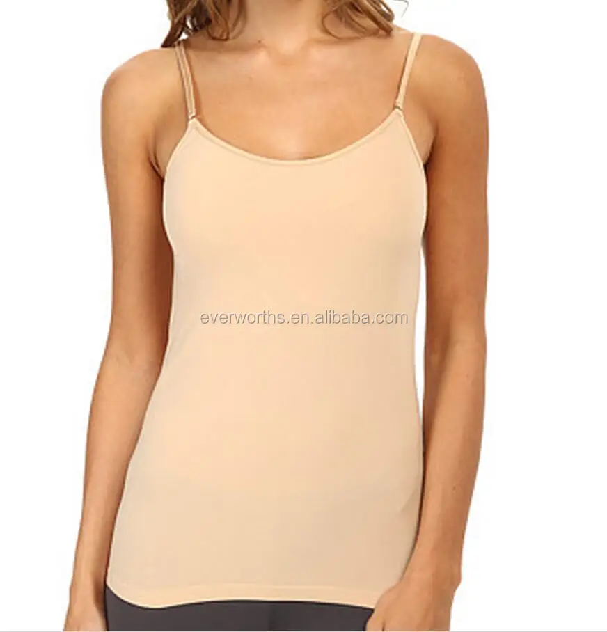 As comfort as second skin Seamless Padded Cami Tops with Inner Bra Support and Adjust Spaghetti straps