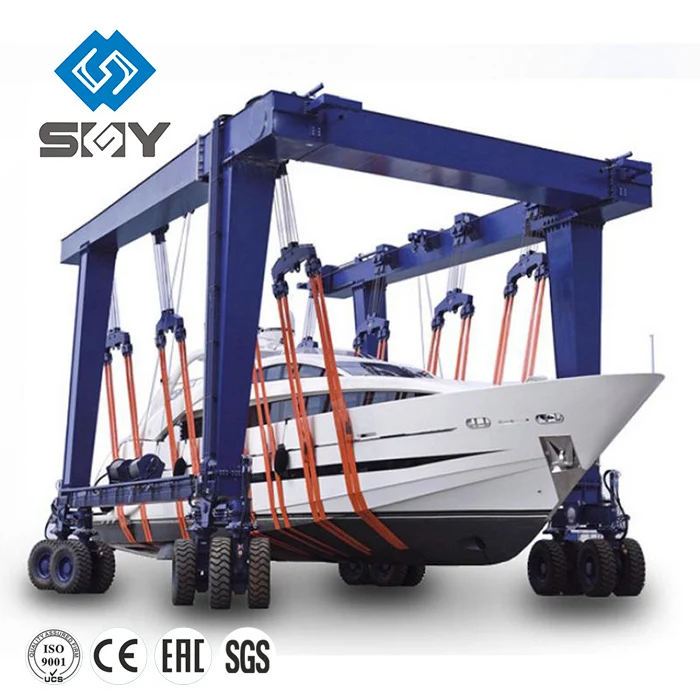 Boat Marine Travel Lift Crane 20 Ton for Mobile Boat Hoist