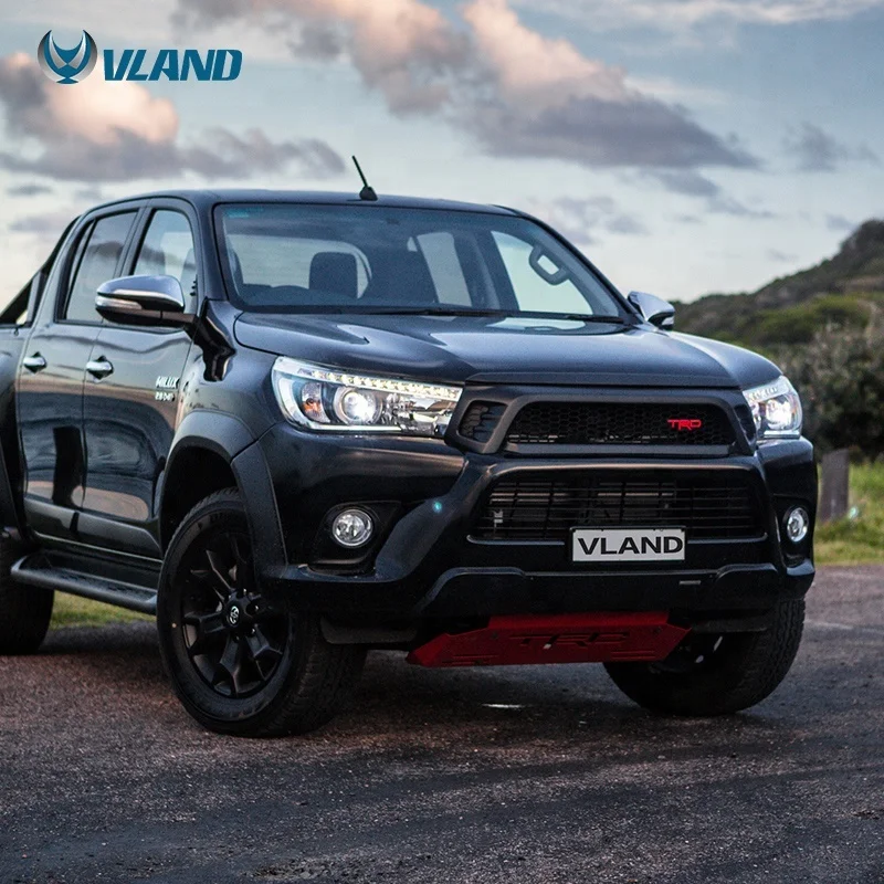 VLAND wholesales factory manufacturer sequential Revo Vigo Recoo headlight 2015-UP LED head lamp For Toyota Hilux