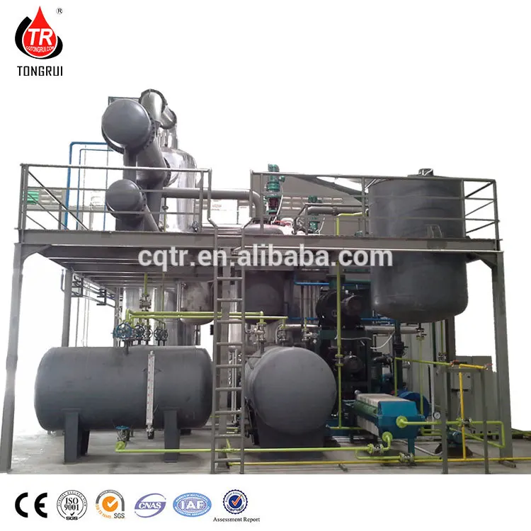 Технология дистилляции, передвижной нефтеперерабатывающий агрегат для переработки отходов моторного масла на базе