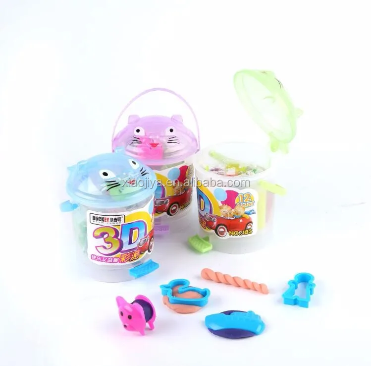 Duckey hot sell cartoon diy intelligence bulk play dough toys toys
