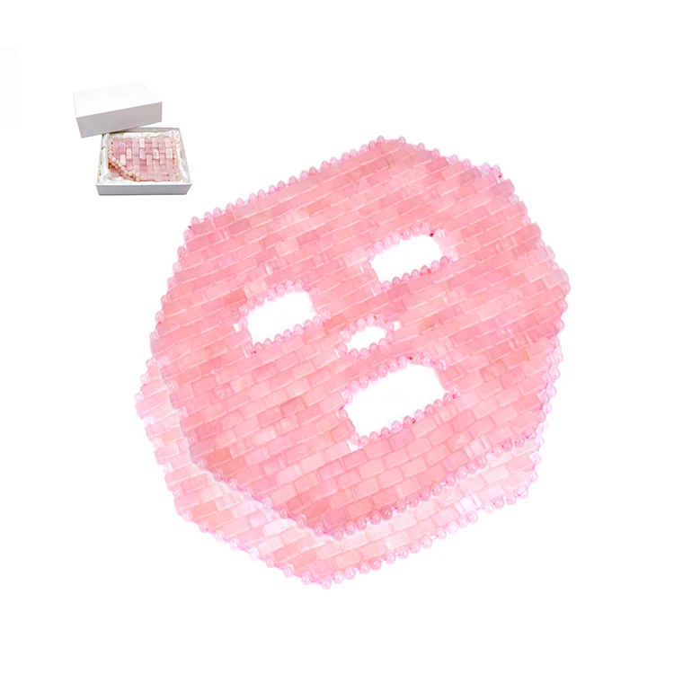 2020 new trending fashion rose quartz jade face mask, 100% natural stone made mask