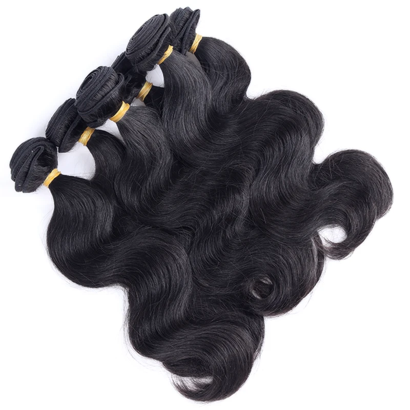 In stock 100% raw virgin brazilian hair water wave bundle with 13x4 lace frontal