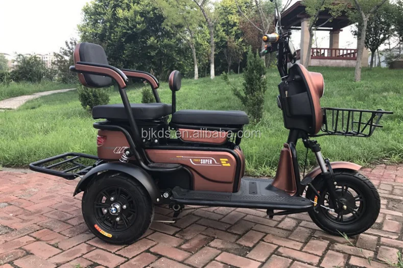 3 wheel 26inch 500w fat tire cargo electric tricycle with disk brake