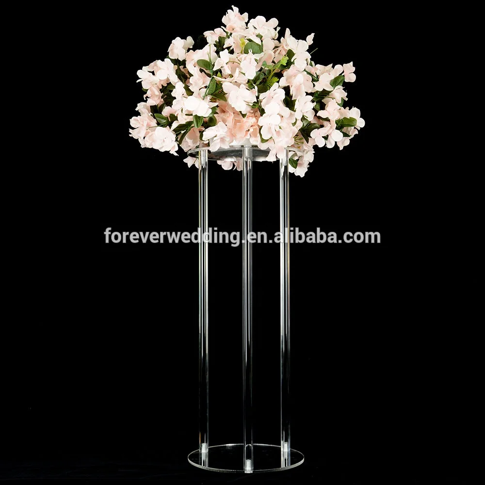 
High quality transparent clear acrylic flower stand/ wedding table centerpiece 