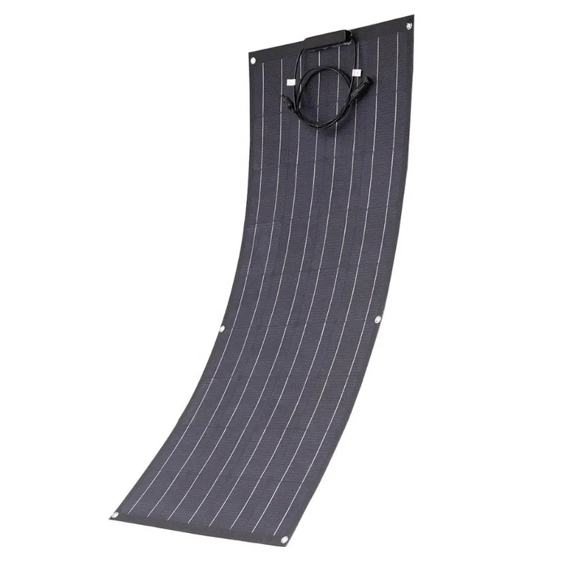 Best Price 100W 12V Semi Flexible Monocrystalline Portable ETFE Solar Panel pv solar cell for boat car garden