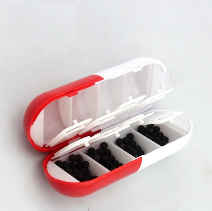 Cute Cheapest Mini Capsule Shaped Pill Box Children