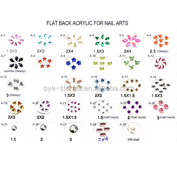 Factory direct sales excellent quality acrylic rhinestone