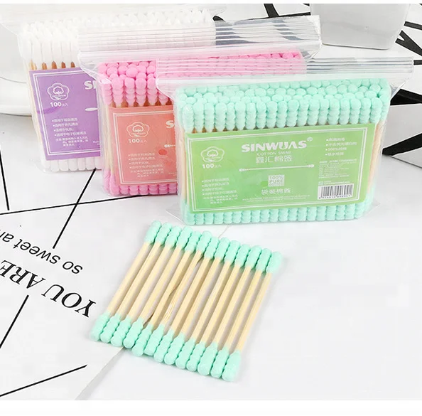 200pcs bamboo cotton buds for ear cleaning