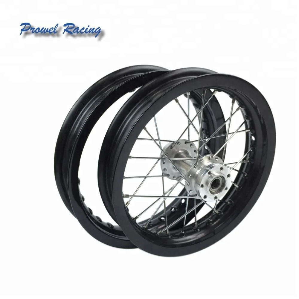 motorcycle 1.60x12 aluminum alloy wheel set for pit bike
