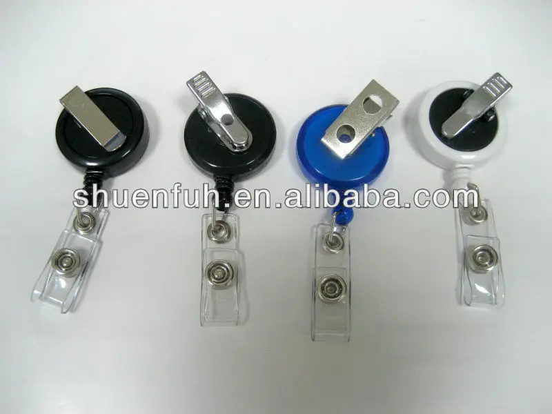 PR-03RA-2 customize dome logo plastic badge reel retractable badge holder