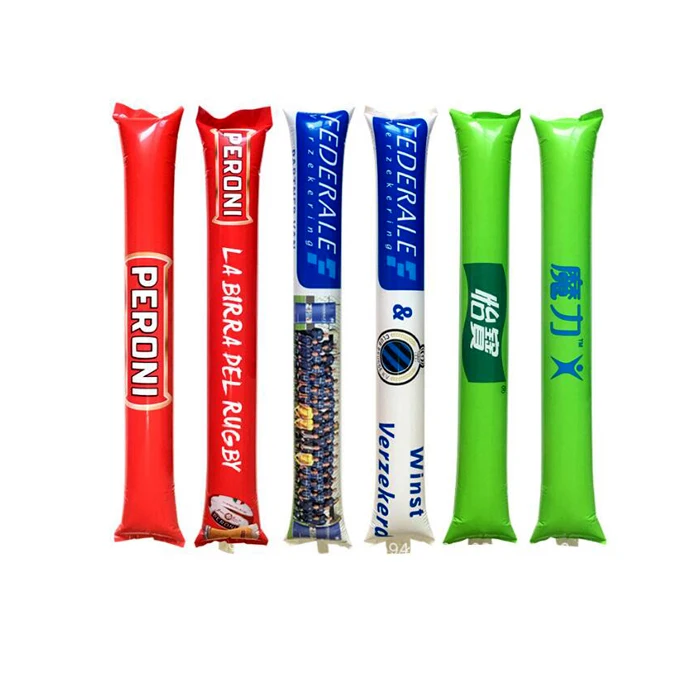 
noise making cheerleader inflatable pvc banger air stick 