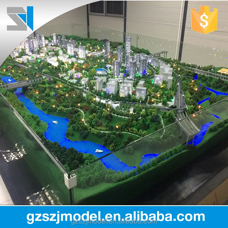 Stunning beautiful real estate model, amazing architectural mode l plan