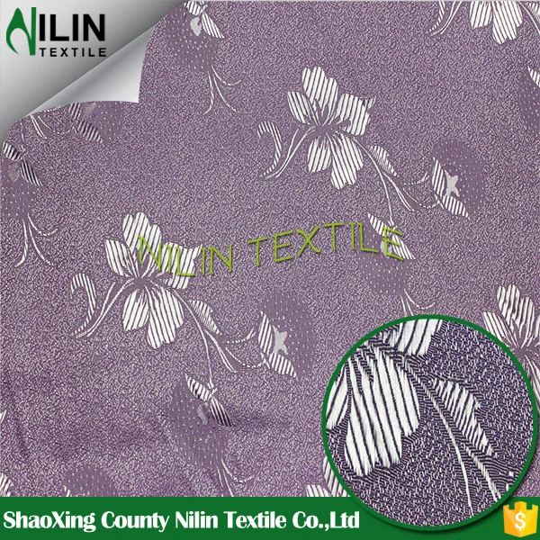 Цветочная атласная жаккардовая ткань с цветами