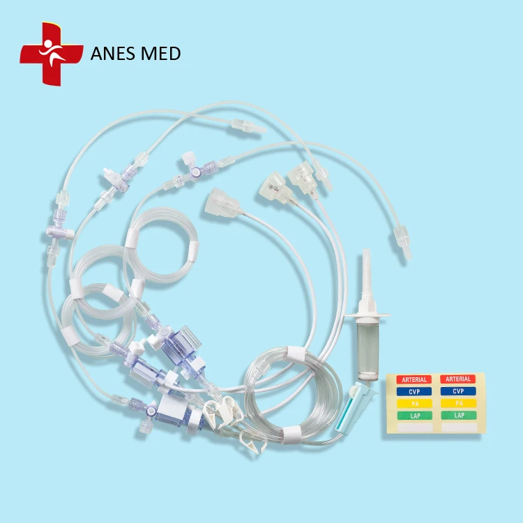 cheap price triple channels blood pressure transducer kit