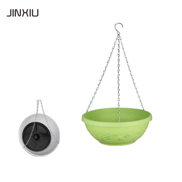 
round plastic wall pots plastic hanging basket pots 