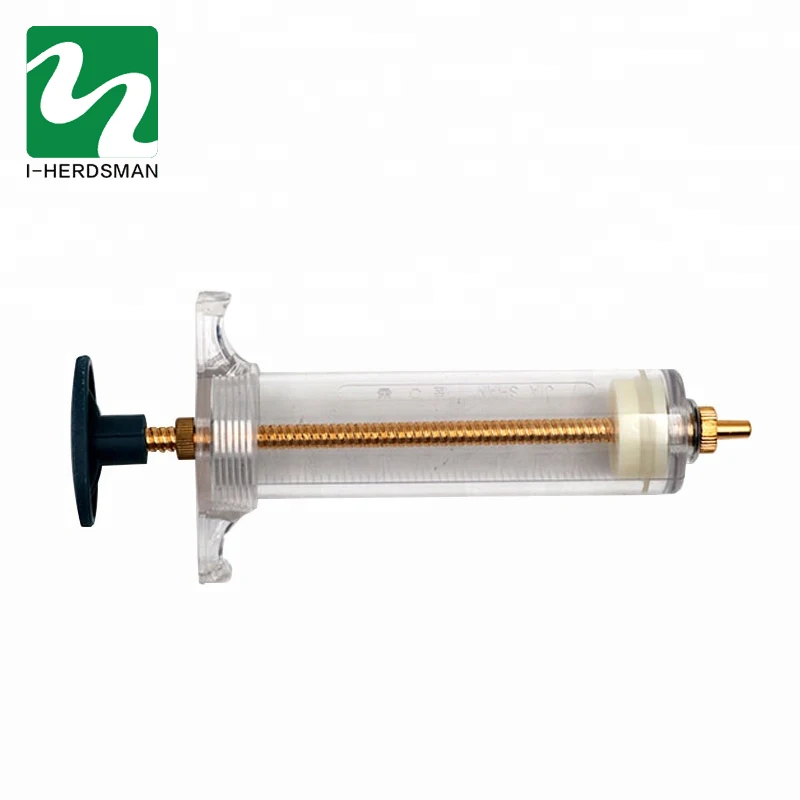 30ml Plastic Steel Veterinary Treatment Vaccination Injector Plastic Steel High Quality Animal Vaccine Syringe