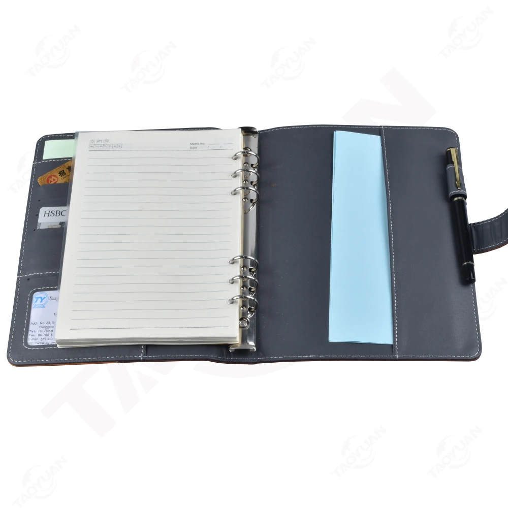 Папка для документов с сублимационной печатью A5 2018 Великолепная металлическая кожаная папка для презентаций