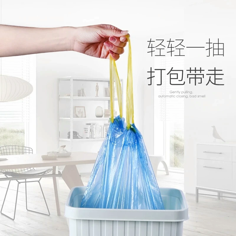 Высококачественный цветной мусорный мешок из переработанного полиэтилена для мусора на