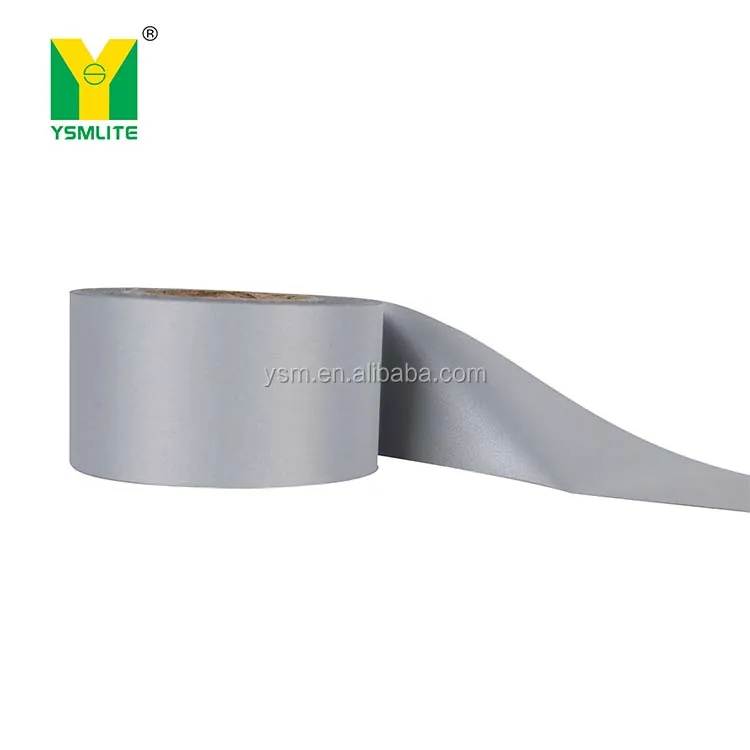 802 Silver Reflective Fabric Tape 5cm width 50 Wash Manufacture EN20471 with TC backing for workwear safety clothing