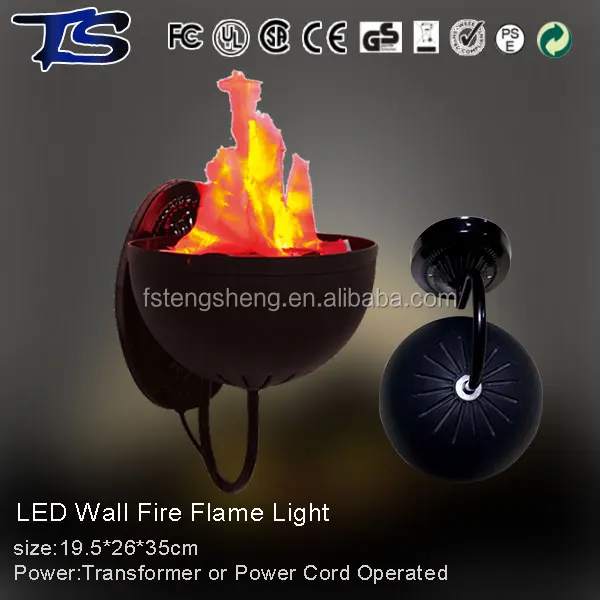High quality LED Wall silk fire flame light with orange LED light with CE and ROHS for indoor use
