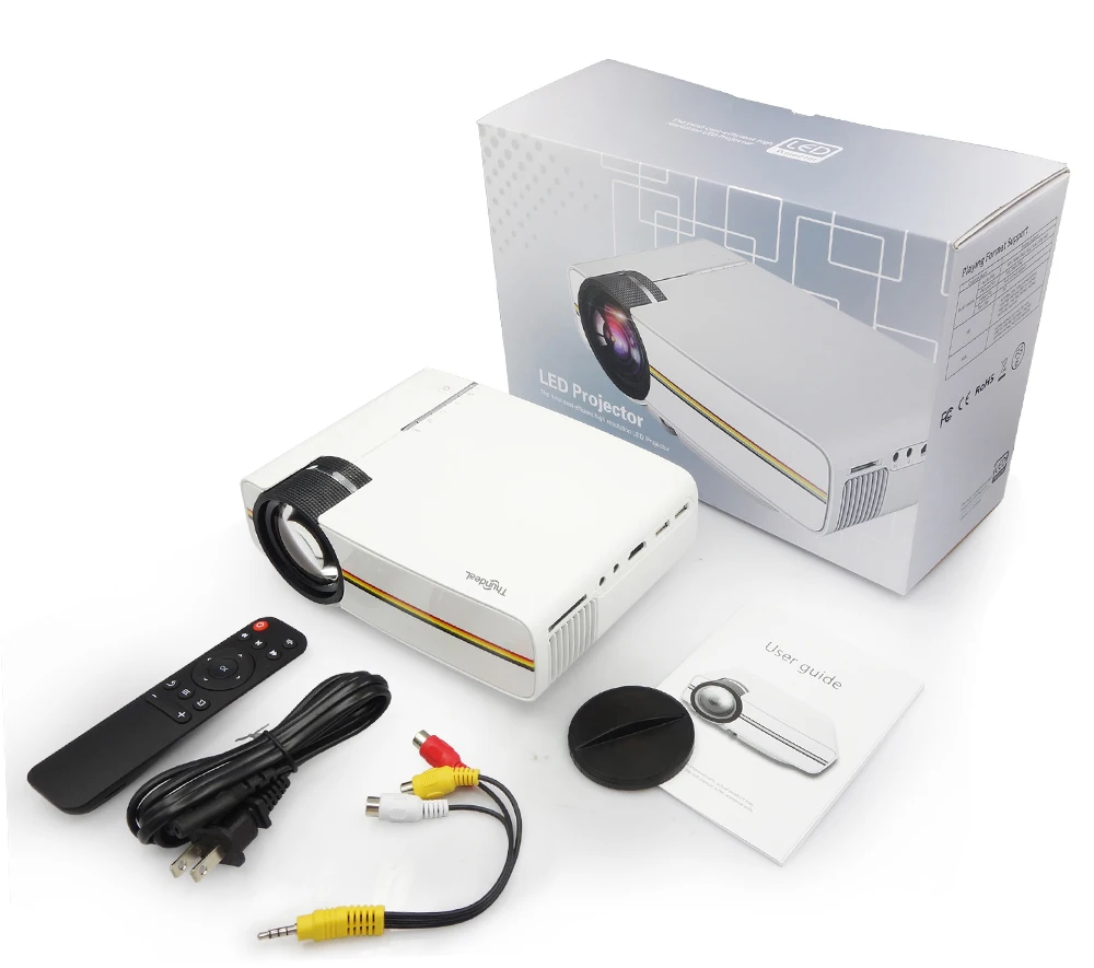 Cheap hot wholesale price 3D LED 1000 lumens more stable mini projector YG400