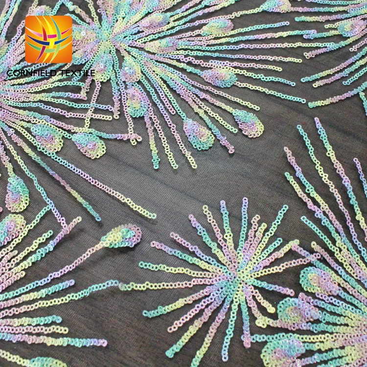 Top 10 years experience factory wholesale reversible sequin fabric india