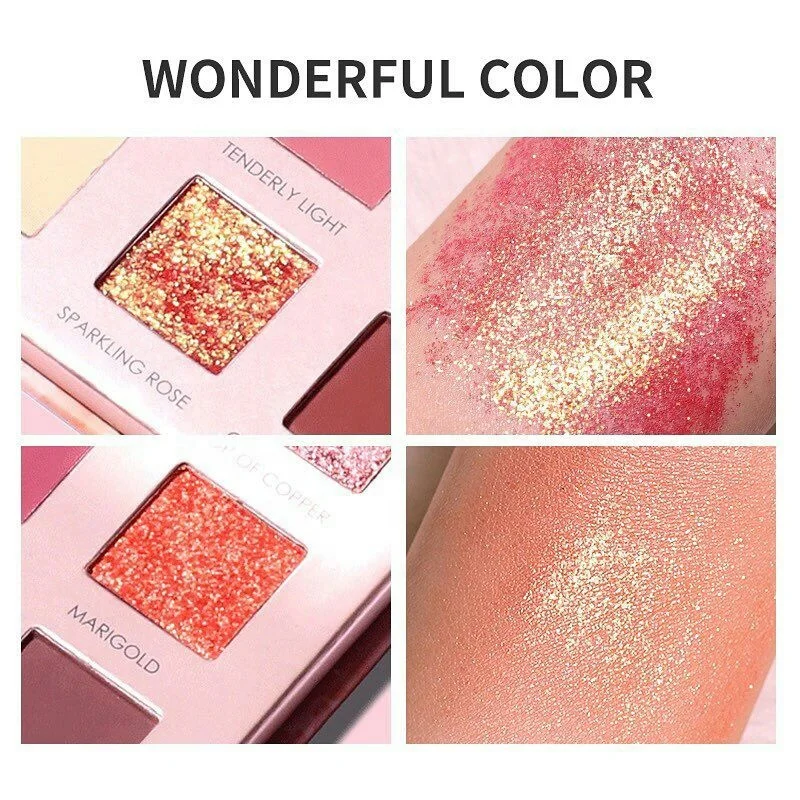 Focallure 16 Colors Pan Shimmer Primer Luminous Eye Glitter Shadow Low Moq Cruelty Free Pigments Eyeshadow
