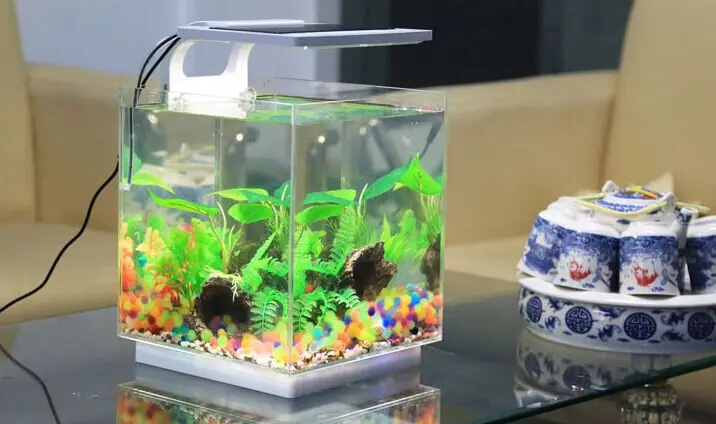 Slim lights simple visual clip acrylic fish tank aquarium acrylic fish tank