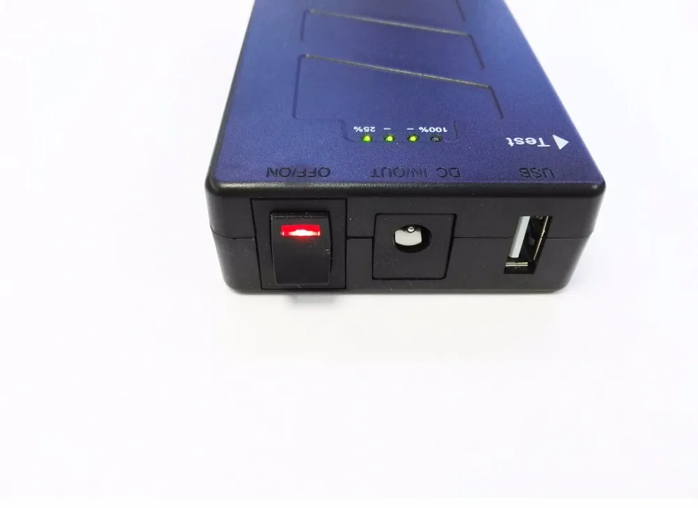 DC 12V 3800mah 5V 6800mah rechargeable lithium battery with power indicator for LED light CCTV Camera