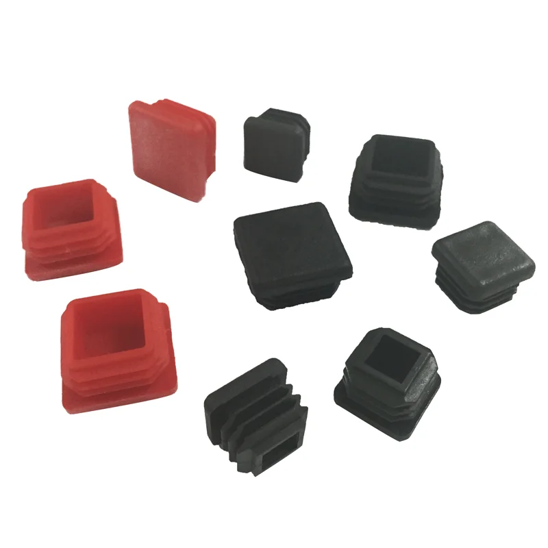 High quality 50mmx50mm PP Rectangular black plastic plugs with competitive price